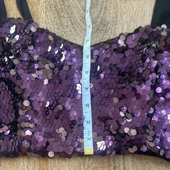 Free People Star Bright Sequin Crop Top - Picture 7 of 11